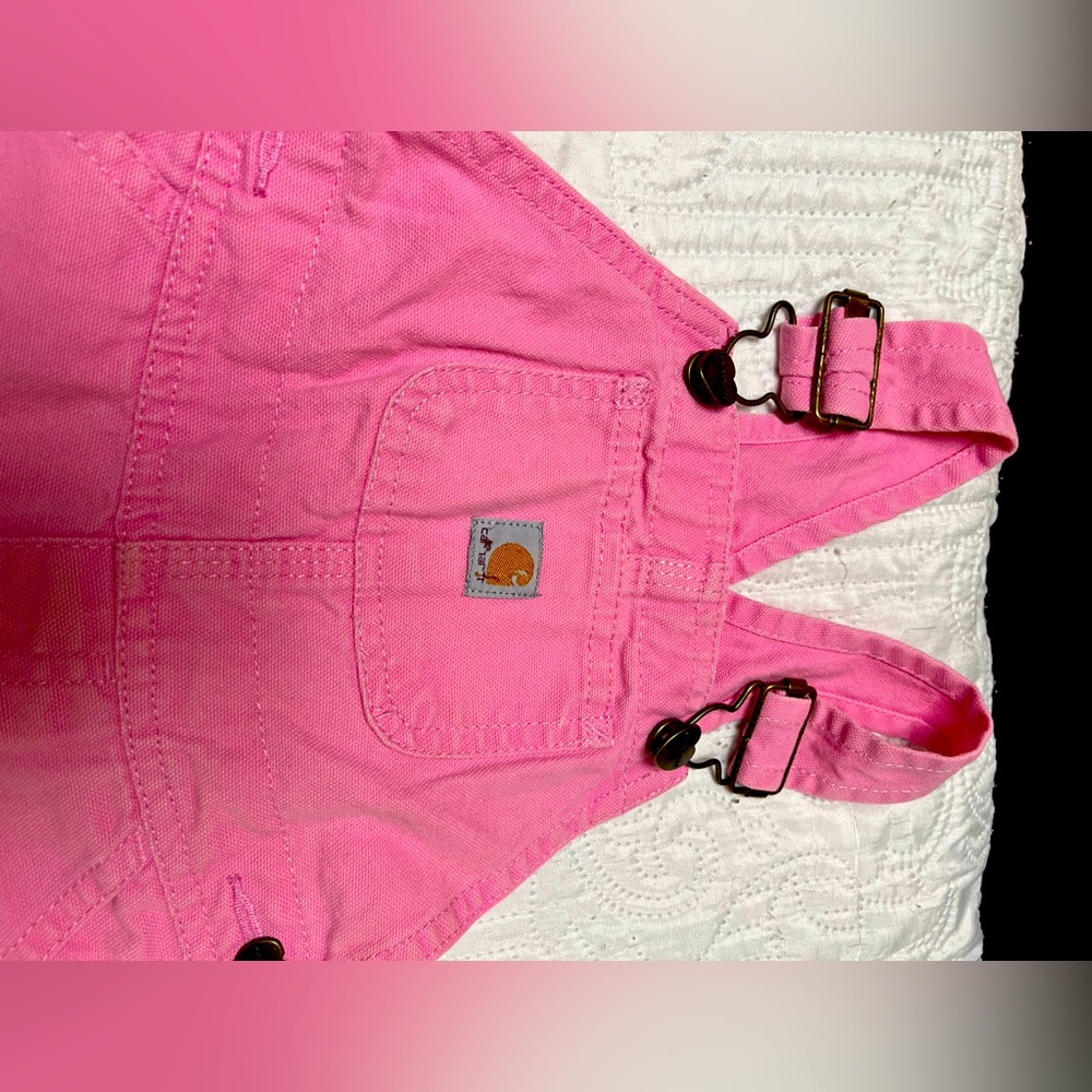 Baby girl carthart overalls